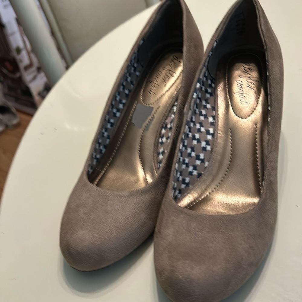 Brown suede shoes